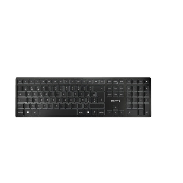CHERRY KW 9100 SLIM toetsenbord Universeel RF-draadloos + Bluetooth Zwart