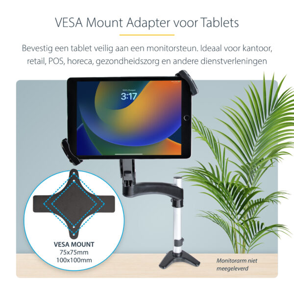 StarTech.com TABLET-VESA-ADAPTER houder Passieve houder Tablet/UMPC Zwart - Afbeelding 12
