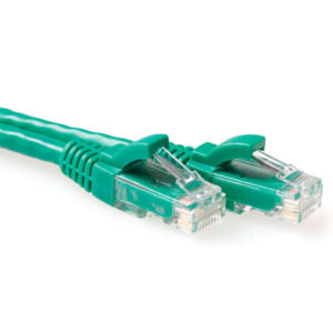 ACT Groene 1 meter U/UTP CAT6 patchkabel snagless met RJ45 connectoren