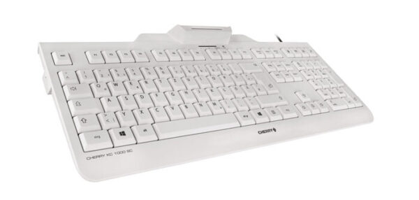 CHERRY KC 1000 SC toetsenbord Universeel USB AZERTY Belgisch Wit - Afbeelding 3