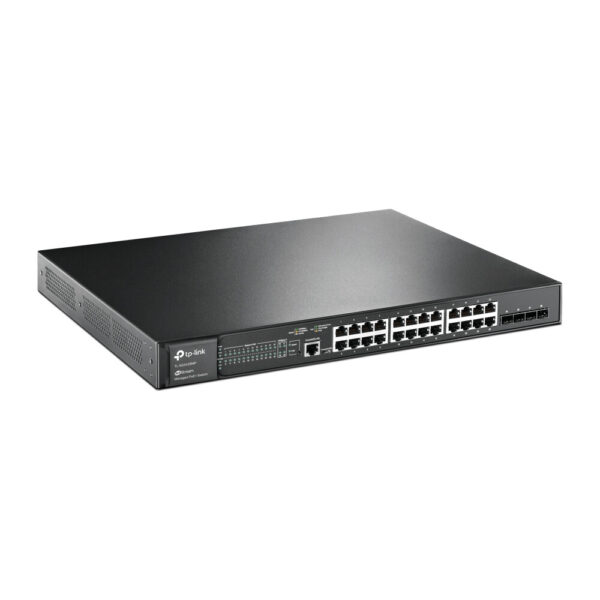 TP-Link JetStream TL-SG3428MP netwerk-switch Managed L2+ Gigabit Ethernet (10/100/1000) Power over Ethernet (PoE) 1U Zwart