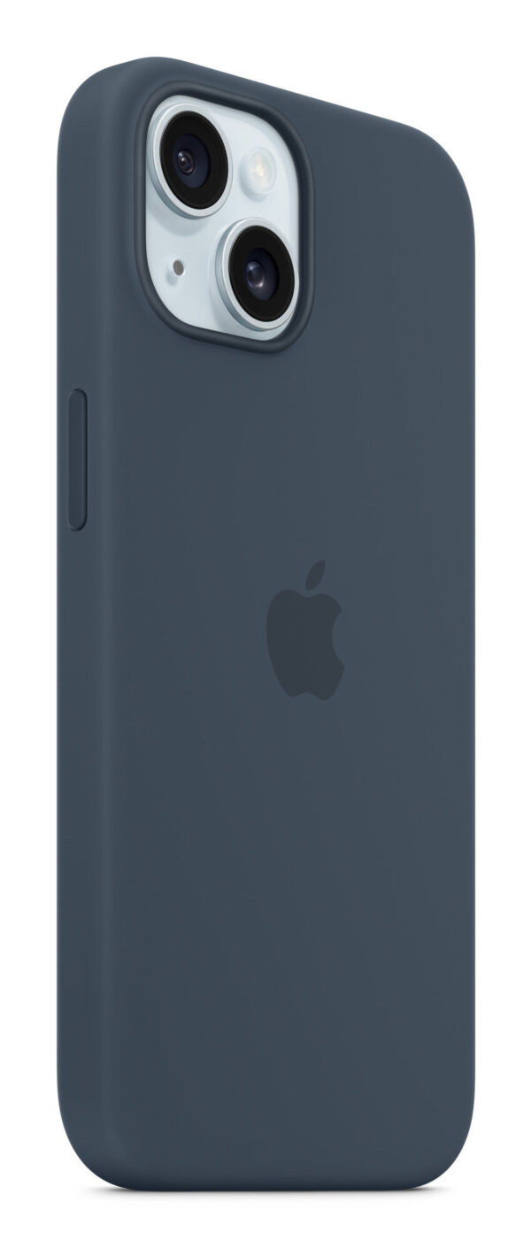 Apple Siliconenhoesje met MagSafe voor iPhone 15 - Stormblauw - Afbeelding 7