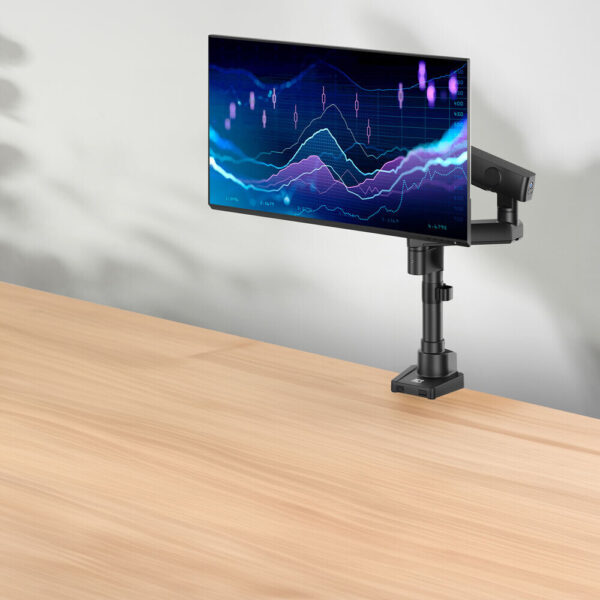 ACT Monitorarm 40" office solid pro, mechanische veer, 1 scherm - Afbeelding 5