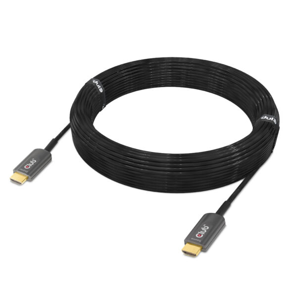 CLUB3D Ultra High Speed ​​HDMI 2.1™ gecertificeerde AOC-kabel 4K120Hz/8K60Hz Unidirectioneel M/M 15m - Afbeelding 2