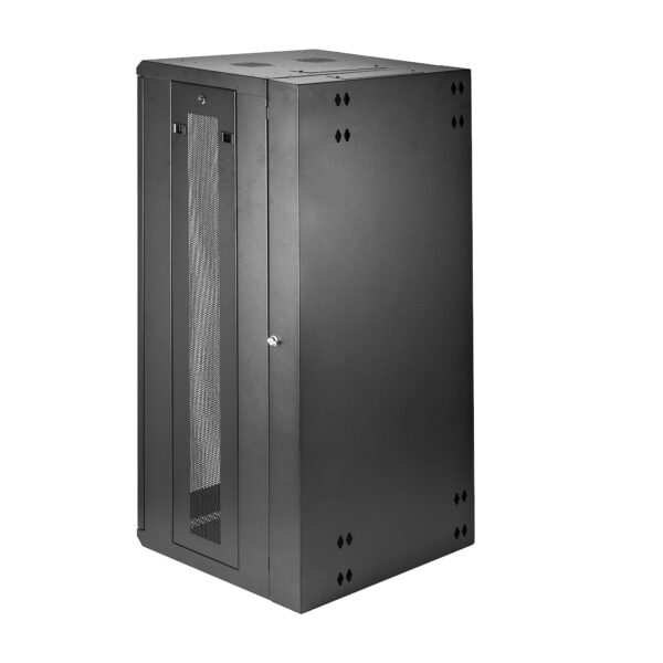 StarTech.com 4 Post 26U Wandmonteerbare Netwerkkast met 1U Schap, 19" Scharnierende Patchkast voor Data/AV/Electronica/Computer - Afbeelding 4