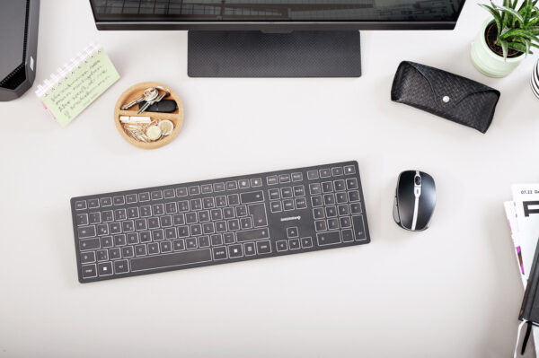 CHERRY KW 9100 SLIM toetsenbord Universeel RF-draadloos + Bluetooth Zwart - Afbeelding 10