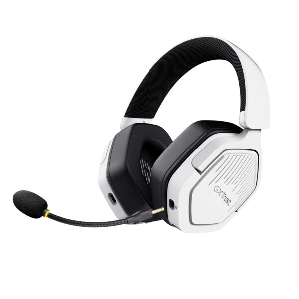 Trust GXT 493W Carus Headset Bedraad en draadloos Hoofdband, Helm Gamen USB Type-C / USB Type-A Bluetooth Wit - Afbeelding 5