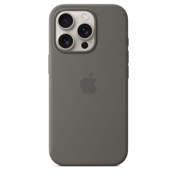 Apple Siliconenhoesje met MagSafe voor iPhone 16 Pro - Rotsgrijs - Afbeelding 2