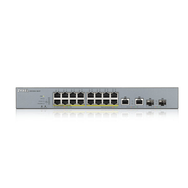 Zyxel GS1350-18HP-EU0101F netwerk-switch Managed L2 Gigabit Ethernet (10/100/1000) Power over Ethernet (PoE) Grijs - Afbeelding 2