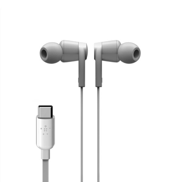 Belkin ROCKSTAR™ in-ear oordopjes met USB-C connector - Wit - Afbeelding 5