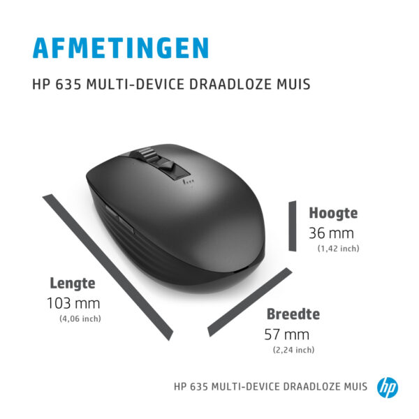 HP 635 draadloze muis voor meerdere apparaten - Afbeelding 7