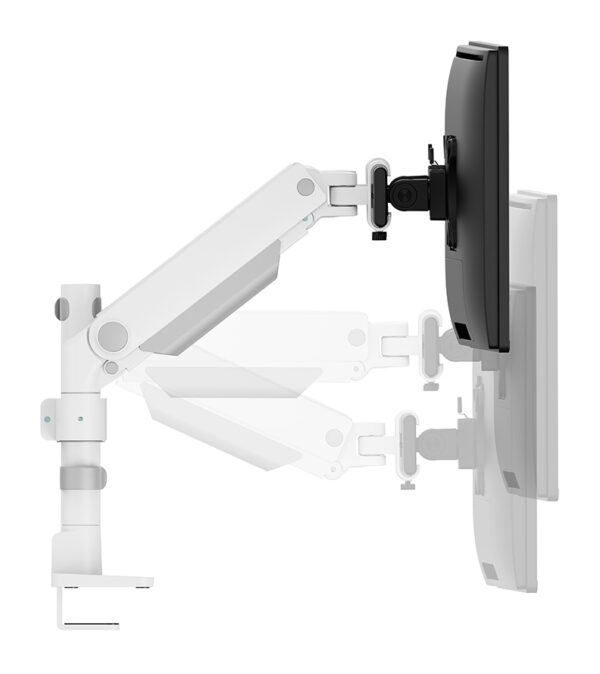 Neomounts DS65S-950WH2 Monitorarm 24-34" - gasveer - Topfix - multi-instelbaar - 180°-stop - Afbeelding 9