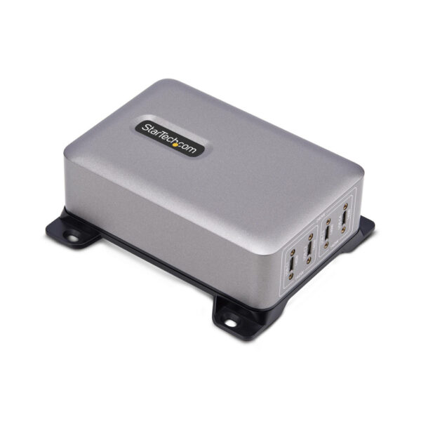StarTech.com 4-Port Multi-Device USB-C Oplader, Totaal 240W, Single Port 140W EPR, PD 3.1, Poorten met Schroefvergrendeling, Id