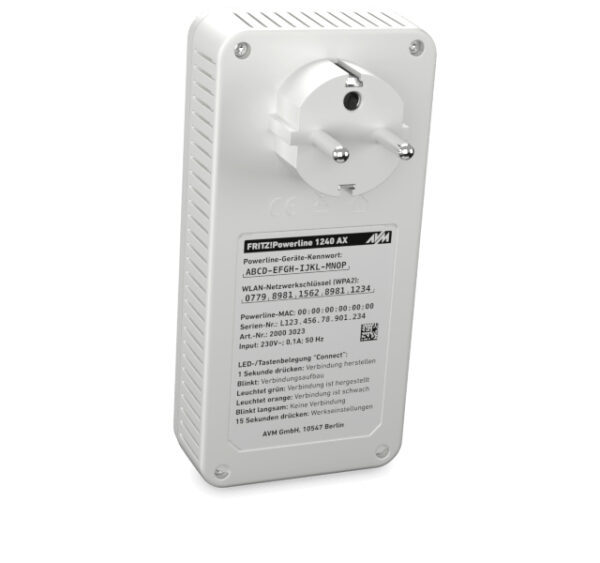 FRITZ!Powerline 1240 AX WLAN Set 1200 Mbit/s Ethernet LAN Wifi Wit 2 stuk(s) - Afbeelding 8