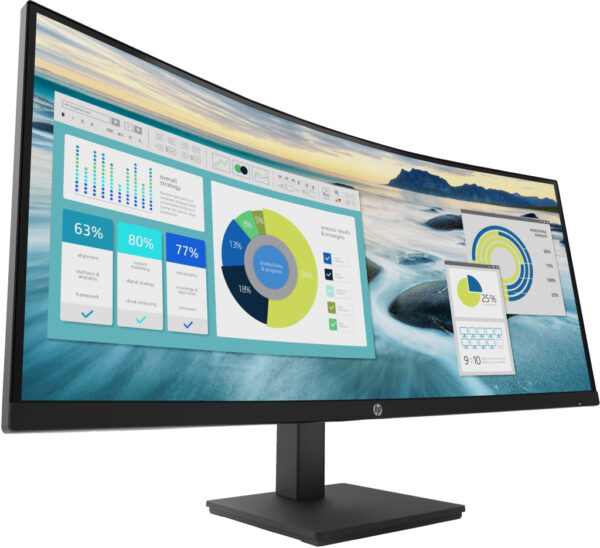 HP P34hc G4 WQHD USB-C Curved monitor - Afbeelding 3