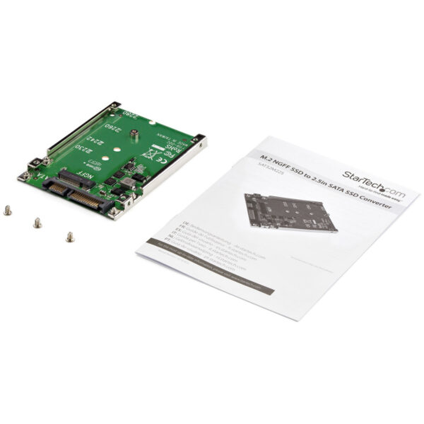 StarTech.com M.2 SATA SSD naar 2.5" SATA Adapter, Niet Compatibel met NVMe, Open-Frame Bracket, 7mm Hoog, M2 Hard Drive Adapter - Afbeelding 4