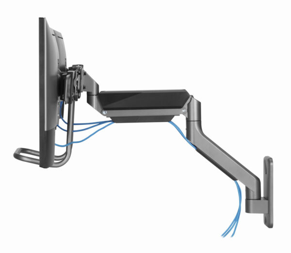 Gembird Monitorarm met gasveer voor 3 monitoren (wandmontage), space grey - Afbeelding 7
