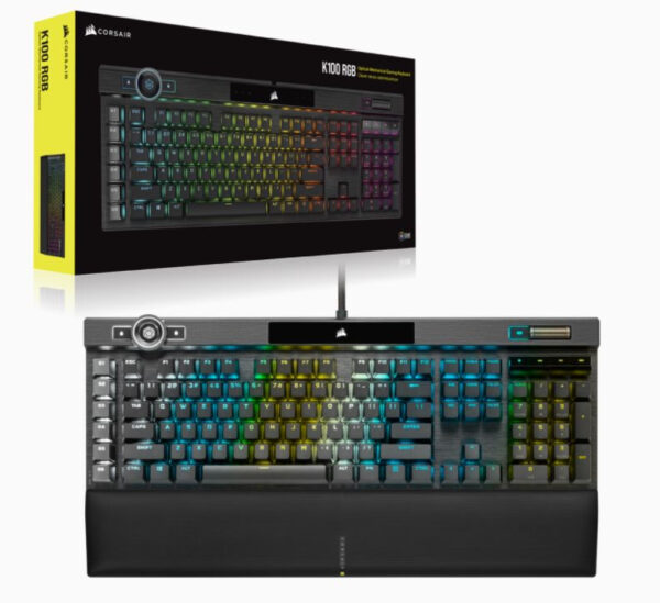 Corsair K100 RGB toetsenbord Gamen USB QWERTY Amerikaans Engels Zwart - Afbeelding 2