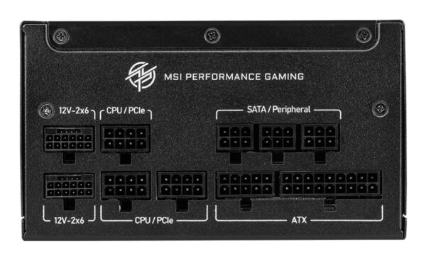 MSI MPG A850GS PCIE5 power supply unit 850 W 24-pin ATX ATX Zwart - Afbeelding 2
