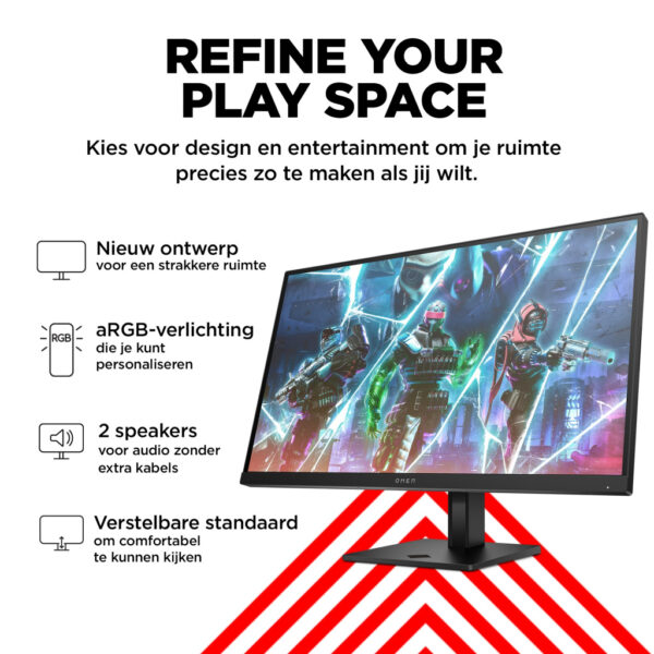 OMEN by HP 27 inch FHD 240 Hz gaming monitor - OMEN 27s - Afbeelding 4