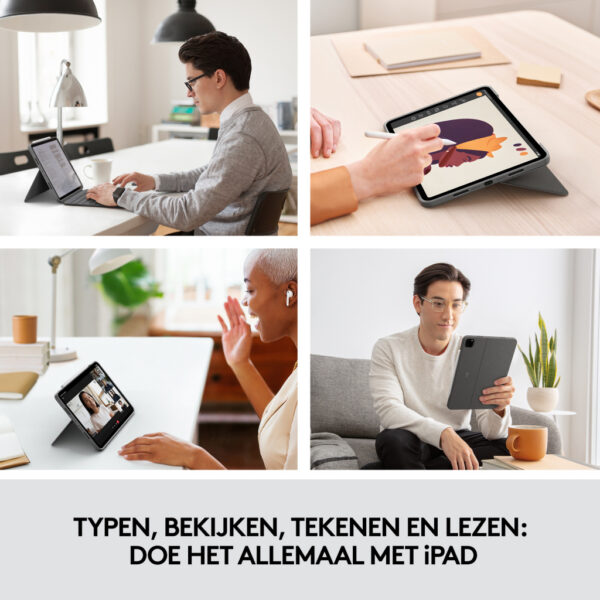 Logitech Combo Touch for iPad Pro 11-inch (1st, 2nd, and 3rd generation) - Afbeelding 6