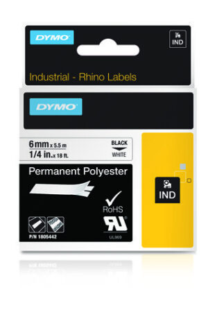 DYMO 1805442 labelprinter-tape Zwart op wit