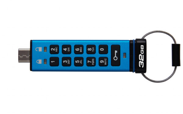 Kingston Technology IronKey 32GB USB-C Keypad 200C, FIPS 140-3 Lvl 3 (aangevraagd) AES-256 - Afbeelding 3