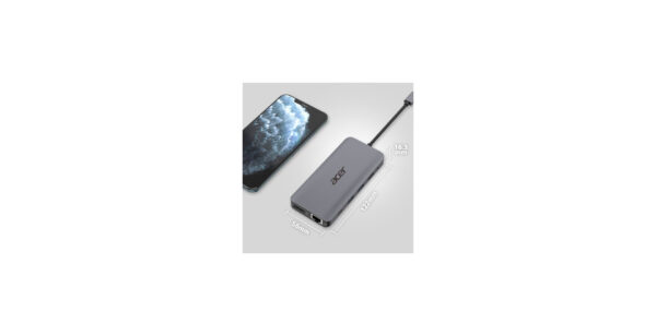 Acer 12-in-1 Type-C Dongle Bedraad USB 3.2 Gen 1 (3.1 Gen 1) Type-C Zilver - Afbeelding 12