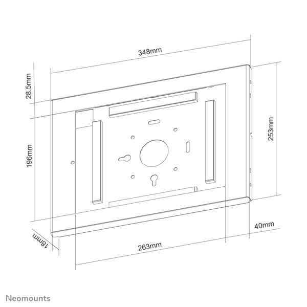 Neomounts WL15-660WH1 Tablet muurbeugel 12.9" - vergrendelbaar - Afbeelding 13
