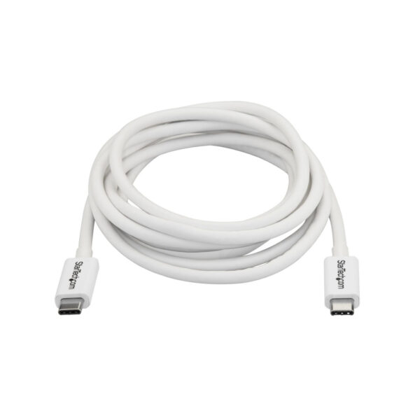 StarTech.com 2m Thunderbolt 3 Kabel, 20Gbps, 100W PD, 4K, Thunderbolt Gecertificeerd, Thunderbolt 4/USB 3.2/DisplayPort Compatib - Afbeelding 4