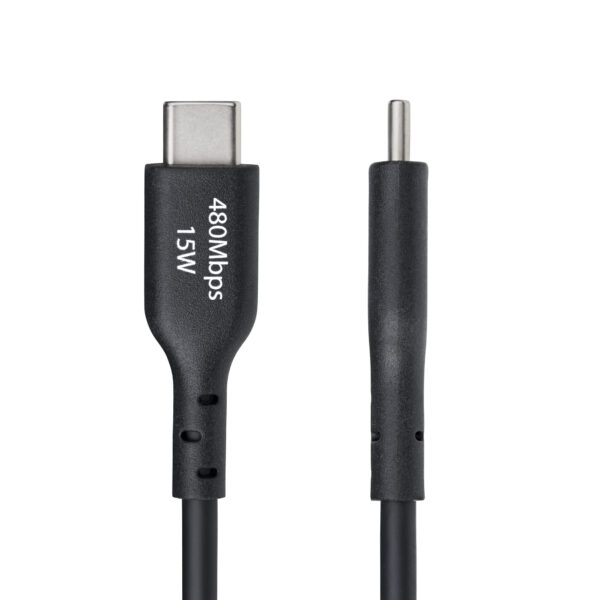 StarTech.com 2m USB-A naar USB-C Laadkabel, USB-A naar Type-C Oplaadkabel, 3A Fast Charge, USB 2.0 Data Transfer Kabel, TPE Mant - Afbeelding 3