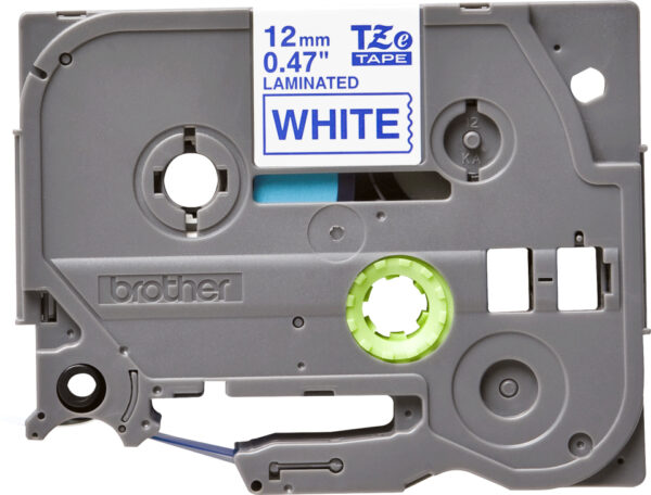 Brother TZE-233 labelprinter-tape Blauw op wit - Afbeelding 2