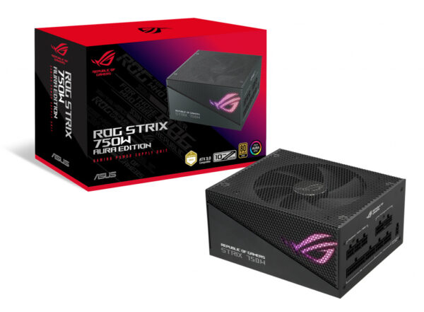 ASUS ROG Strix 750W Gold Aura Edition power supply unit 20+4 pin ATX ATX Zwart - Afbeelding 10