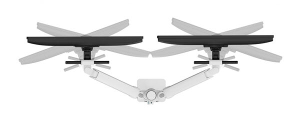Neomounts DS65S-950WH2 Monitorarm 24-34" - gasveer - Topfix - multi-instelbaar - 180°-stop - Afbeelding 10