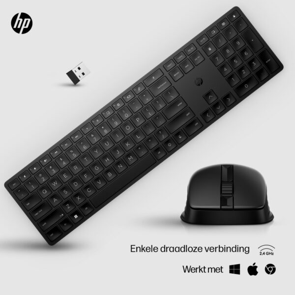 HP 650 draadloze toetsenbord- en muiscombinatie - Afbeelding 8