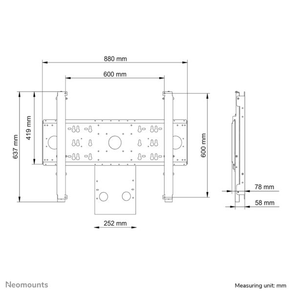 Neomounts AFL55-800BL1 Adapter voor MS Hub 85" - Afbeelding 7