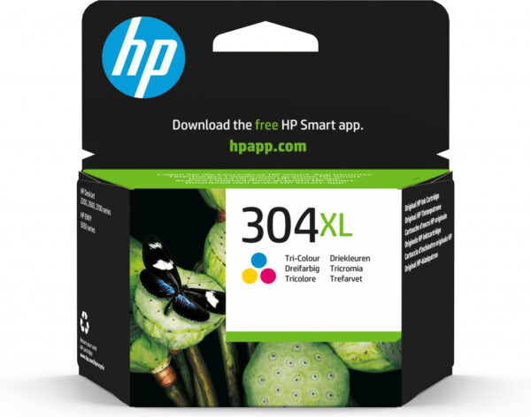 HP 304XL originele drie-kleuren inktcartridge - Afbeelding 2
