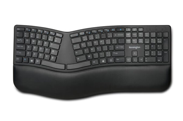 Kensington ProFit Ergo Wrlss toetsenbord Universeel RF draadloos + USB AZERTY Frans Zwart - Afbeelding 2
