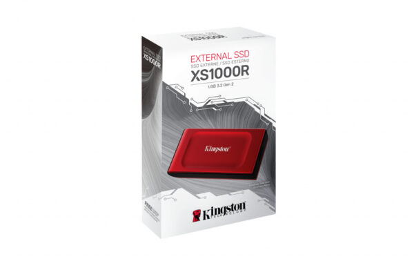 Kingston Technology 1TB XS1000 Red External USB 3.2 Gen 2 Draagbare Solid State Drive - Afbeelding 5
