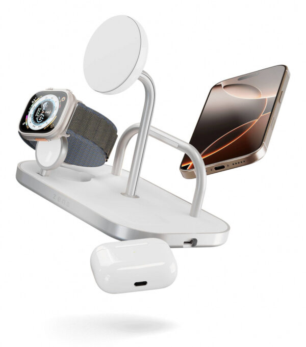 ZENS ZEDC29W/00 oplader voor mobiele apparatuur Hoofdtelefoons, Smartphone, Smartwatch Zilver, Wit AC, USB Draadloos opladen Sne - Afbeelding 11