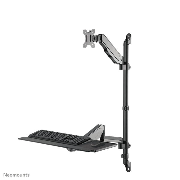 Neomounts WL90-325BL1 Zit-sta werkstation wand 17-32" - gasveer - Afbeelding 2