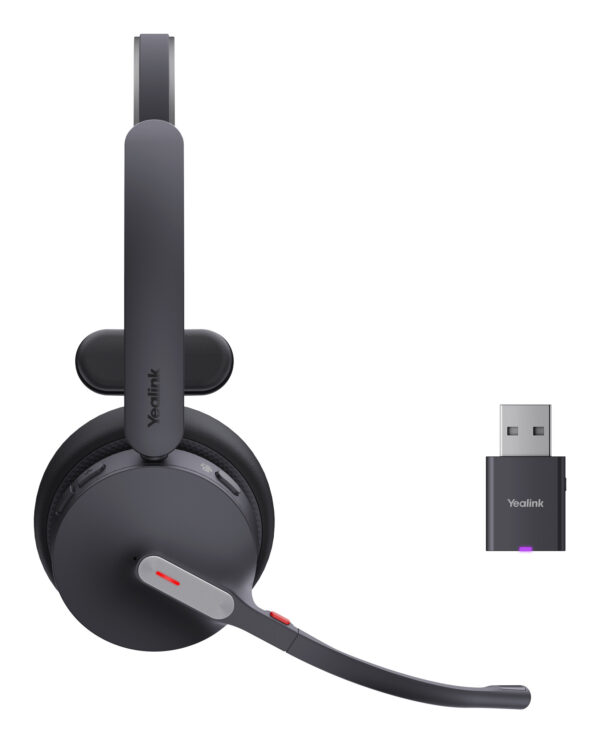 Yealink WH64 Hybrid Mono Teams Headset Draadloos Hoofdband Kantoor/callcenter Micro-USB Bluetooth Zwart - Afbeelding 4