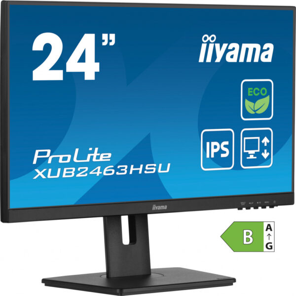 iiyama ProLite XUB2463HSU-B1 computer monitor 61 cm (24") 1920 x 1080 Pixels Full HD LED Zwart - Afbeelding 3