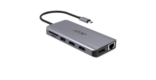 Acer 12-in-1 Type-C Dongle Bedraad USB 3.2 Gen 1 (3.1 Gen 1) Type-C Zilver - Afbeelding 3