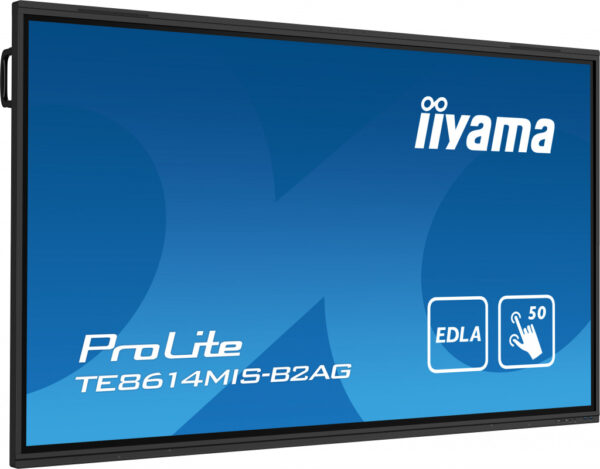 iiyama PROLITE TE8614MIS-B2AG Digitale signage flatscreen 2,18 m (86") LCD Wifi 435 cd/m² 4K Ultra HD Zwart Touchscreen Type pro - Afbeelding 3