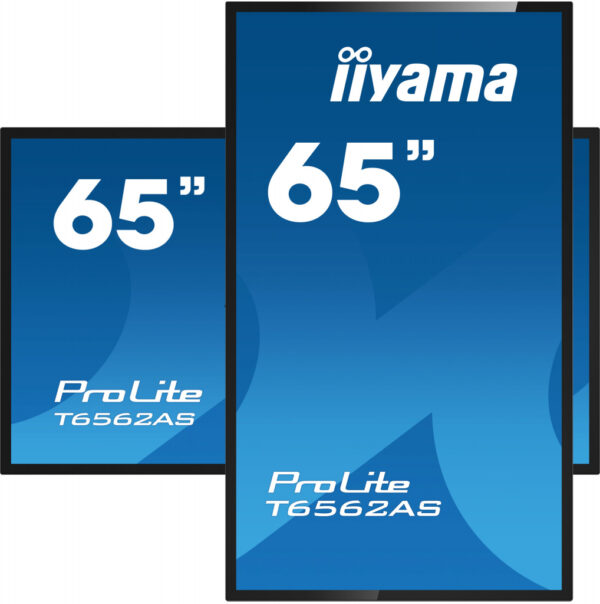 iiyama T6562AS-B1 beeldkrant Interactief flatscreen 163,8 cm (64.5") IPS 500 cd/m² 4K Ultra HD Zwart Touchscreen Type processor - Afbeelding 3