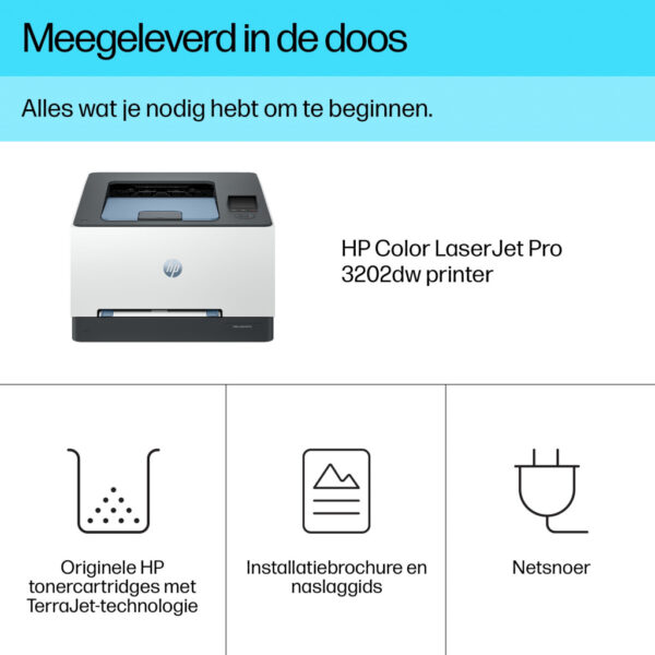 HP LaserJet Pro 3202dw Draadloos Multifunction Kleur Printer, Dubbelzijdig - Afbeelding 6