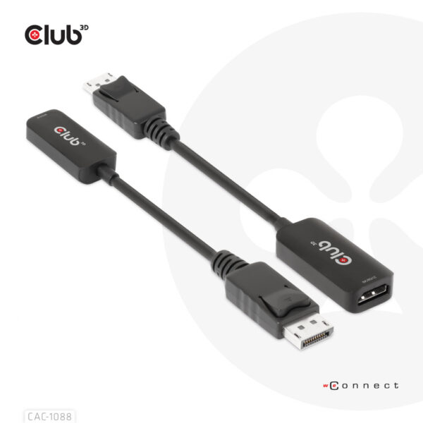 CLUB3D DisplayPort1.4 to HDMI 4K120Hz/8K60Hz HDR Active adapter M/F - Afbeelding 8