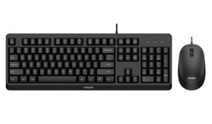 Philips 2000 series SPT6207BL/00 toetsenbord Inclusief muis Universeel USB QWERTY Engels Zwart