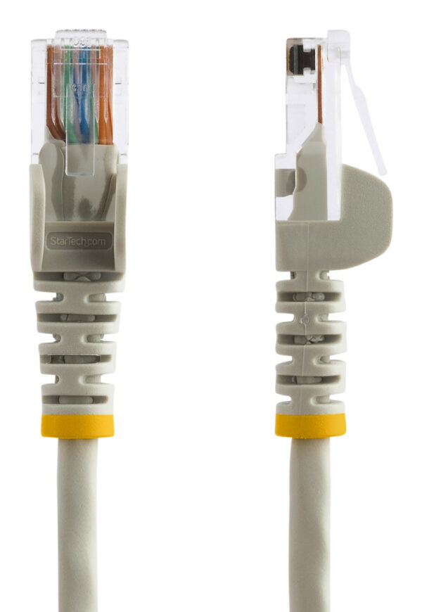 StarTech.com 15 m Cat5e RJ45 UTP Netwerkkabel zonder Uitsteeksels Grijs - Afbeelding 4